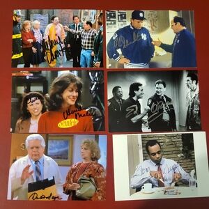 Buck Showalter Melanie Chartoff Wendie Malick Seinfeld Signed 4x6 Autograph